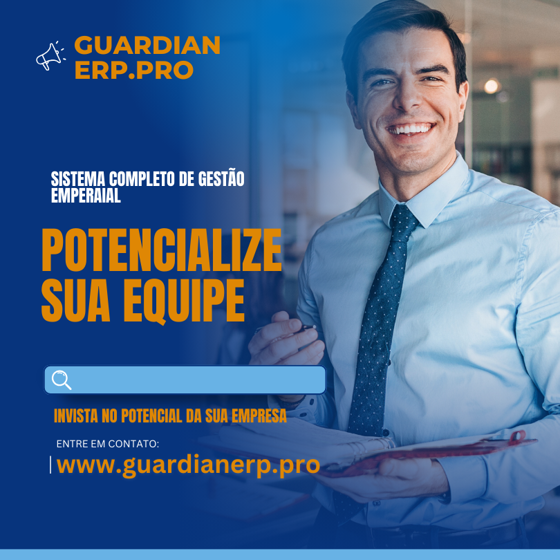 Guardian ERP Pro é uma solução completa e estratégica para gestão empresarial, ideal para pequenas e médias empresas que buscam otimizar processos e garantir crescimento sustentável. Com funcionalidades que automatizam fluxos de trabalho, como emissão de notas fiscais e boletos, controle financeiro, estoque, vendas e relatórios gerenciais, o sistema reduz erros manuais e acelera o ciclo financeiro, melhorando a saúde econômica da empresa.

Além disso, o Guardian ERP Pro oferece personalização por meio de um framework low code, permitindo adaptar processos específicos às necessidades do negócio, o que facilita a evolução sem barreiras. Sua plataforma integrada promove colaboração entre departamentos, fornecendo informações em tempo real para decisões mais assertivas. Com dashboards intuitivos e análises detalhadas, ajuda gestores a identificar oportunidades e otimizar recursos.